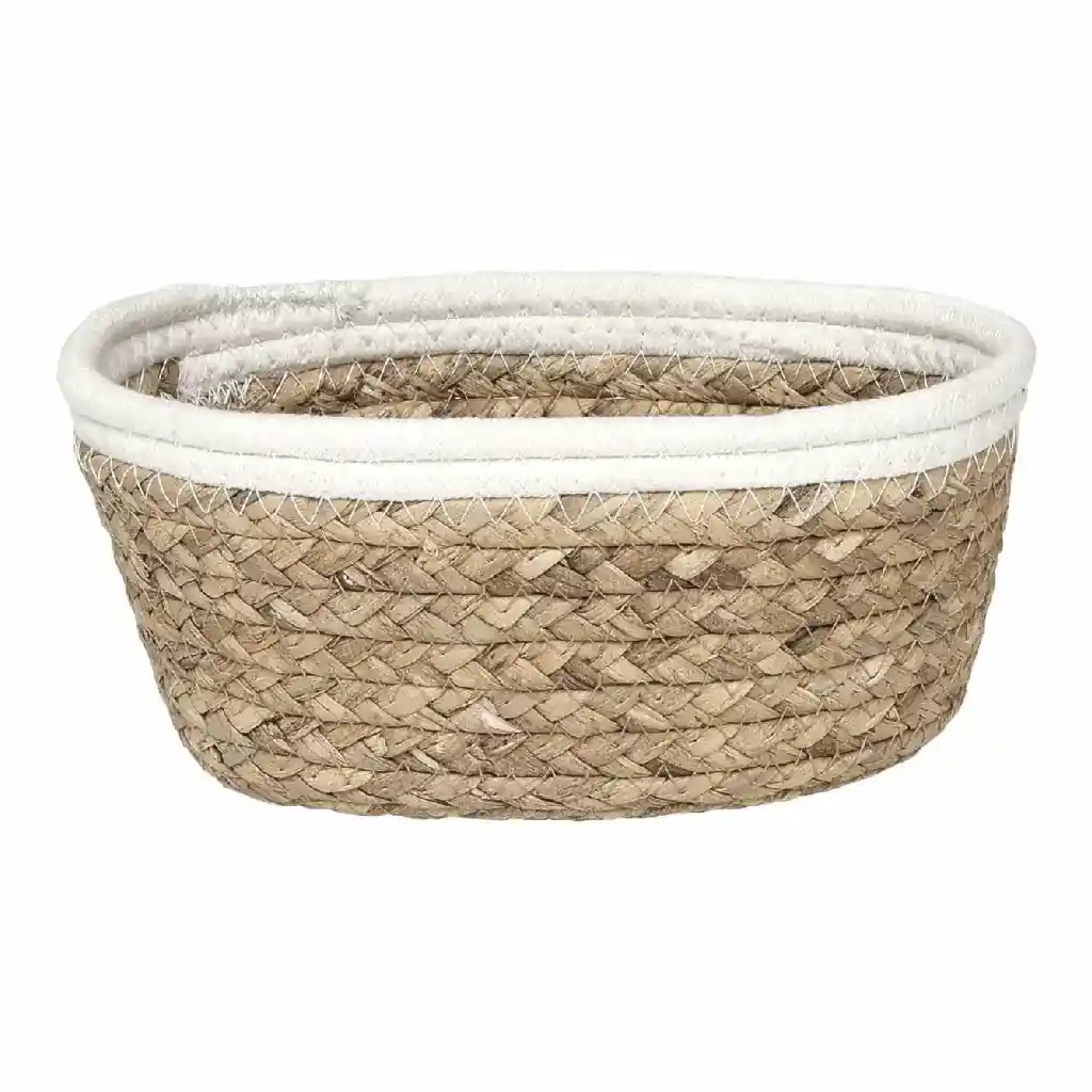 Cesta Vegetal&Algodon 21cm Natural+