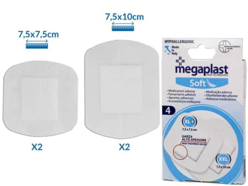 Aposito Soft 75x75mm+75x100mm x4