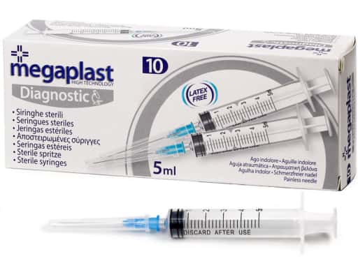 Jeringas Esteriles 5ml x10 Diagnostic