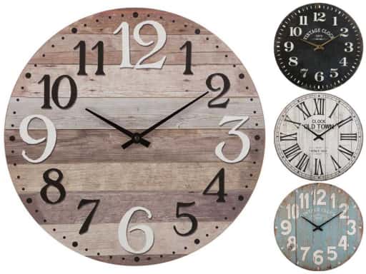 Reloj Pared MDF Alex Ø38cm 4S.