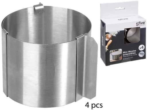 Cortapasta Aro Mini Inox Extensible Set-4