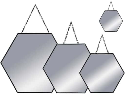 Espejo Pared Leny Hexagonal Set-3