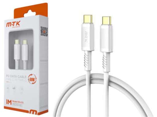 Cable Dato Lux Luc Type-C M-M 60W 1m