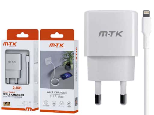 Cargador Red Lux Ayme 2USB+C.Lightning