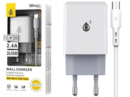 Cargador Red B.Tebe 2USB+C.Micro USB