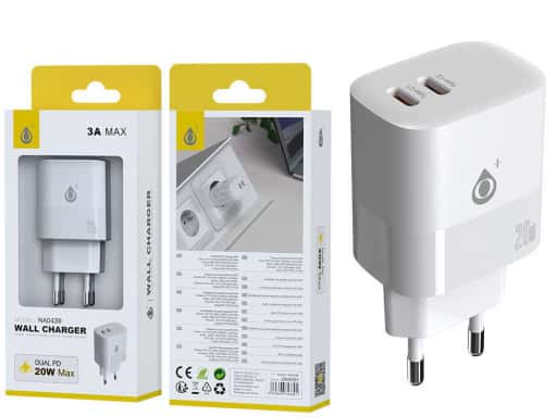 [OP-2004391] Cargador Red Fort PDx2 20W 3A