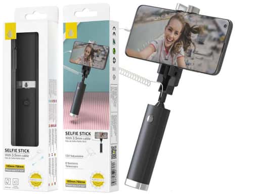 [OP-2901452] Palo Selfie con Jack3,5 18-70cm Negro