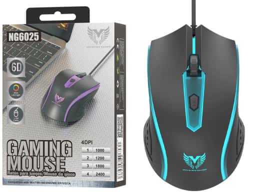 [OP-2600252] Raton Gaming 6D con Luz RGB