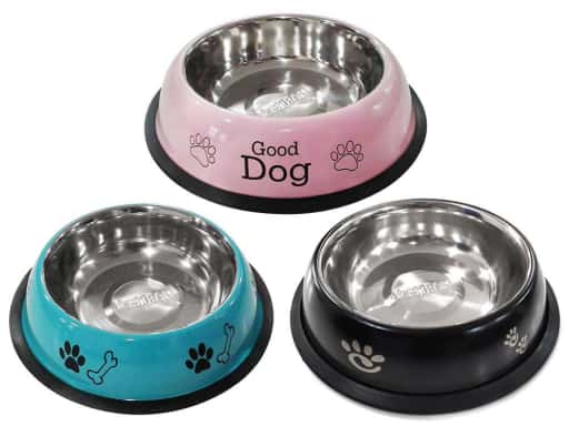 Comedero Inox Lacado Dog 3 Color