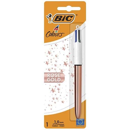 [BC-330880] Boligrafo 4 Colours 1mm Rose Gold bl.