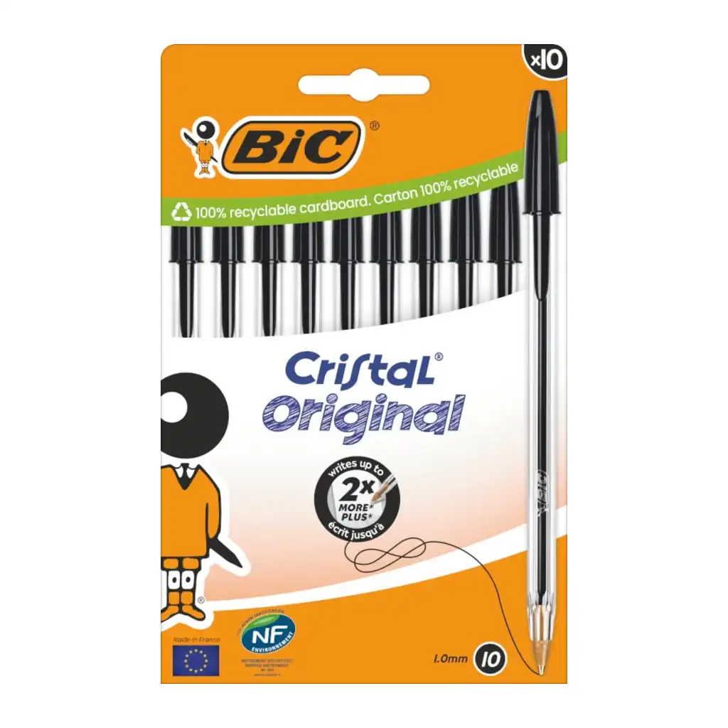 Boligrafo Cristal Original Pack 10